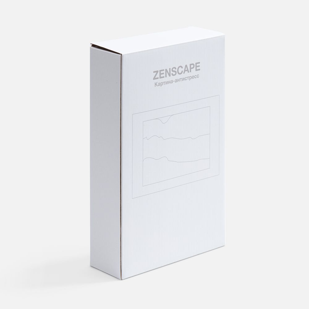 Песочная картина-антистресс Zenscape, белая с синим-4