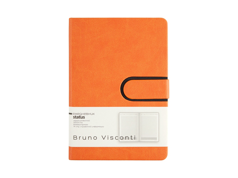 Ежедневник недатированный А5 Status, оранжевый-1