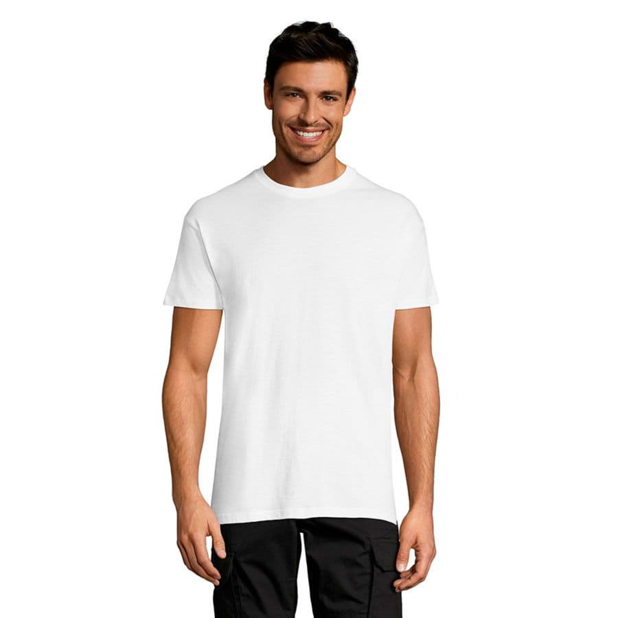 Футболка унисекс REGENT 150, белый-1