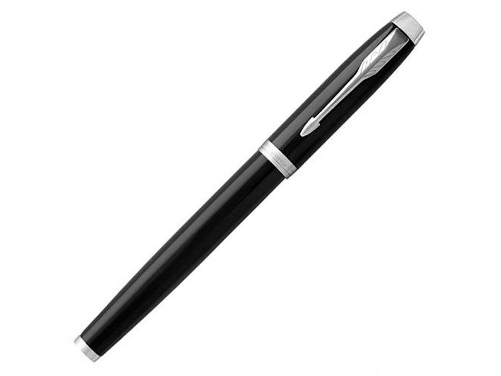 Ручка роллер Parker IM Core Black CT, черный/серебристый-1