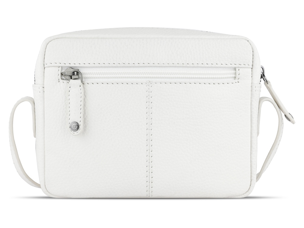 Сумка кросс-боди женская BUGATTI Elsa, белая, воловья кожа/полиэстер, 19х5,5х14 см-6