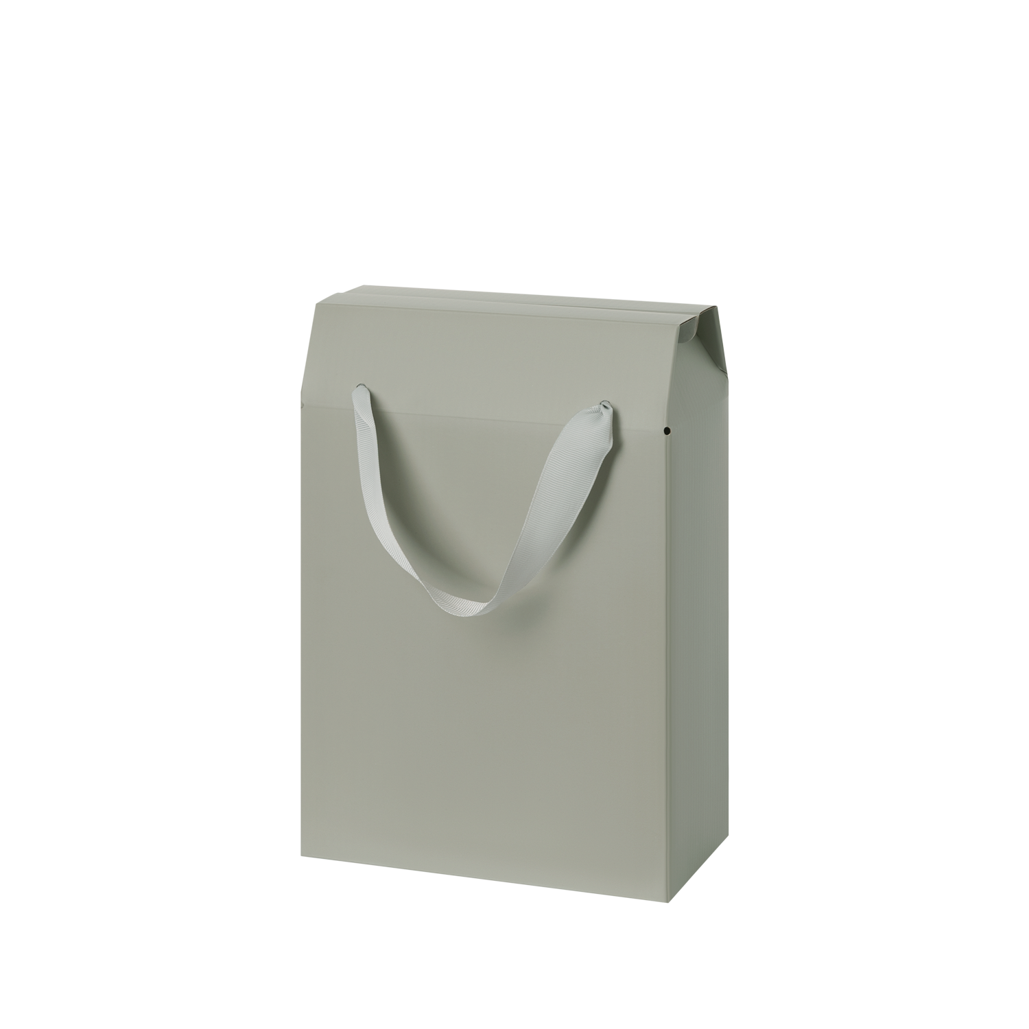 Подарочная коробка-пакет универсальная малая, серая-0