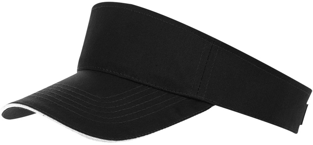 Козырек Ace, черный с белым-0