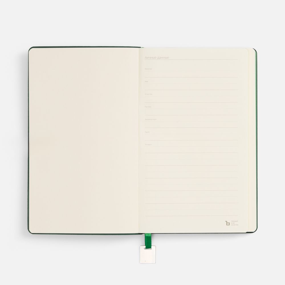 Ежедневник Shall Light, недатированный, зеленый-3