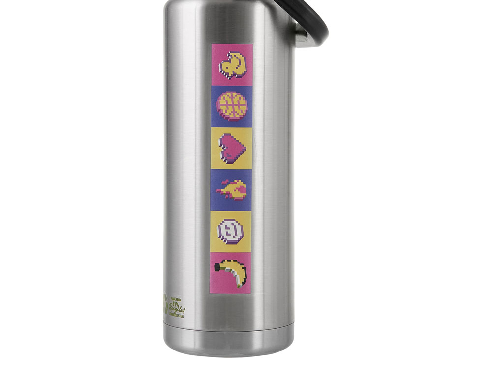 Вакуумный термос Canyon Jug из переработанной стали, 1430 мл, серебристый с УФ-печатью-1