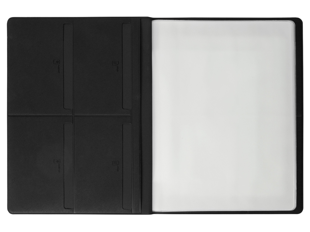 Органайзер Favor для семейных документов на 4 комплекта документов, формат А4, черный-5