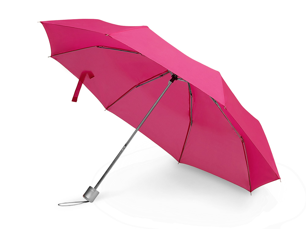 Складной механический зонт YAKU, фуксия-2