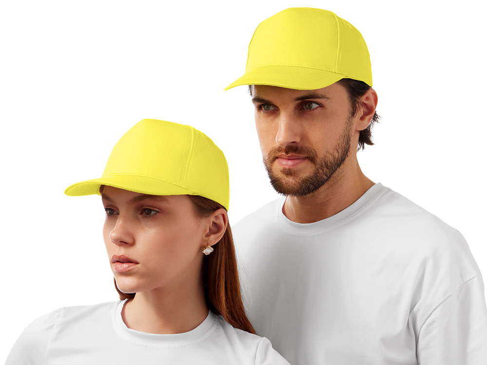 Бейсболка Мемфис 230 5-панельная, yellow-0