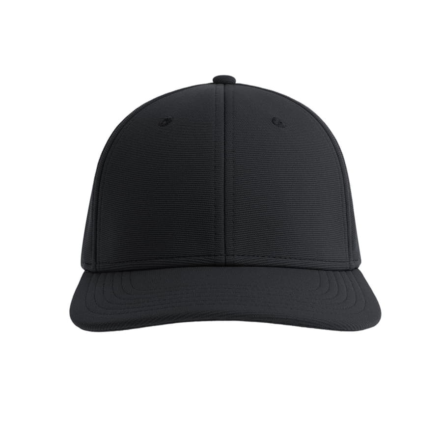 Бейсболка SAND 230 из переработанного полиэстера, 6 клиньев, застежка на липучке, черный-5