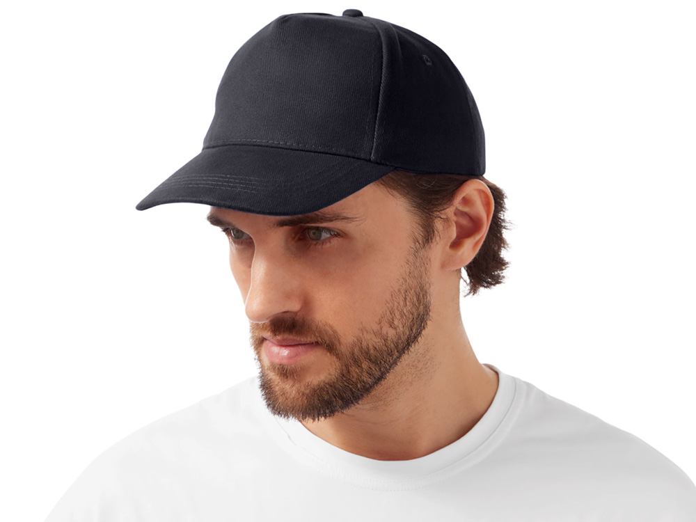 Бейсболка Florida 350 5-панельная, черный-1