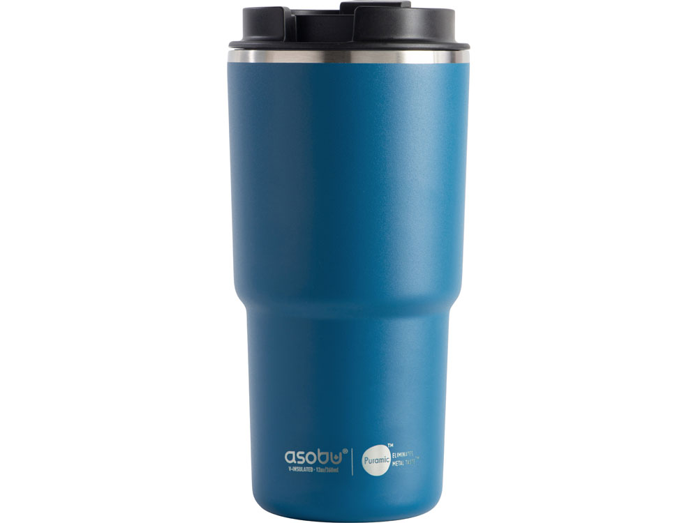 Вакуумная термокружка с  керамическим покрытием Pick-Up, 650 мл, синий-4