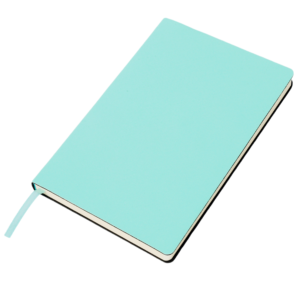 Ежедневник A5 недатированный Simflex в мягком переплёте, Бирюзовый-1