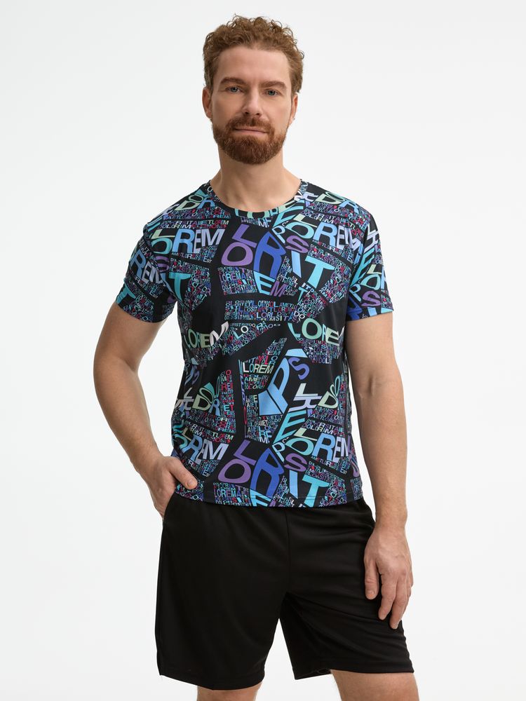 Футболка унисекс Senti с полной запечаткой на заказ-8