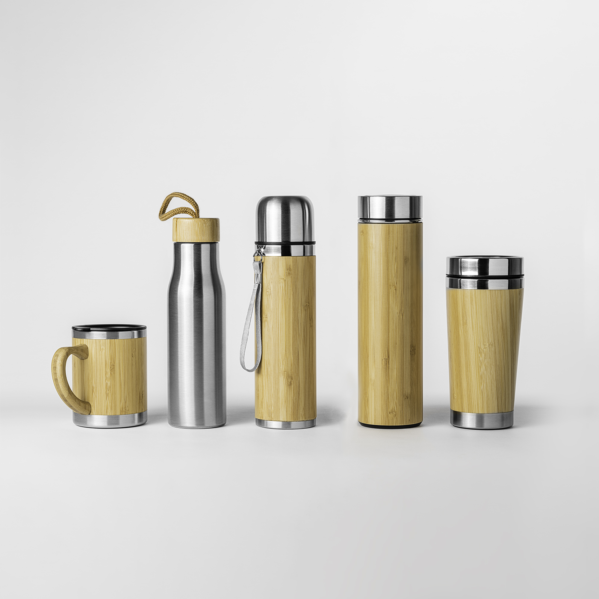 Термос FENGI, Бамбуковый-3