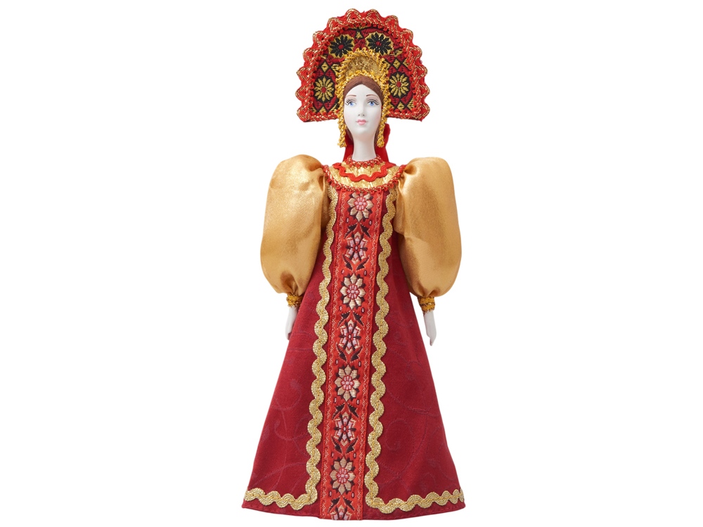 Подарочный набор: кукла фарфоровая, чай Малина с мятой, красный-15