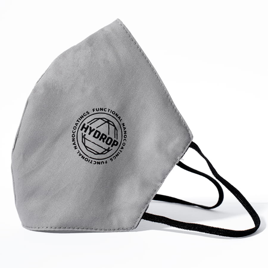 Бесклапанная фильтрующая маска RESPIRATOR 800 HYDROP серая с логотипом в фирменном пакете, серый-1