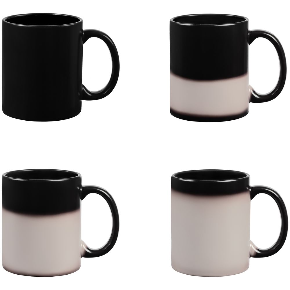 Кружка-хамелеон On Display, матовая, черная-2