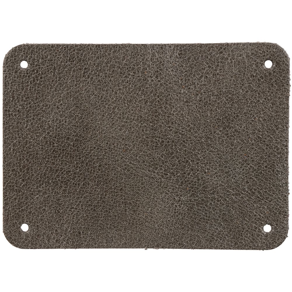 Лейбл кожаный Beta, XL, серый-0