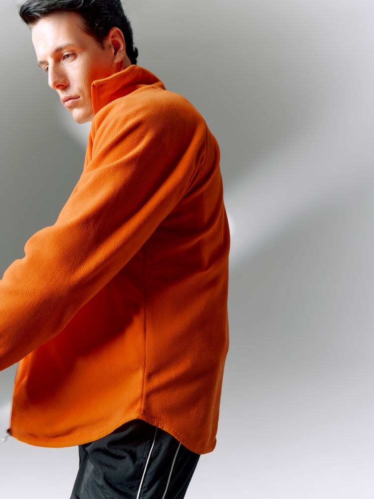 Куртка флисовая унисекс Fliska, оранжевая-9