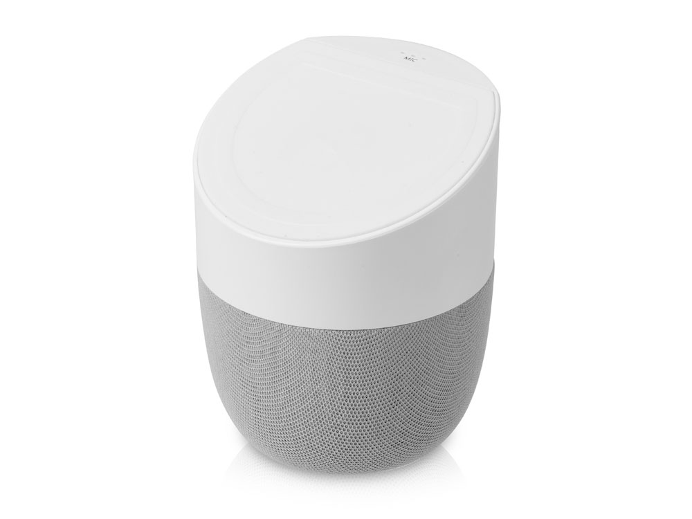 Портативная колонка с беспроводной зарядкой Shuttle, 5 Вт, белый-0