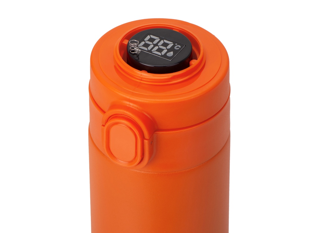 Вакуумная термокружка Waterline с медной изоляцией Bravo, 400 мл, тубус, оранжевый-6