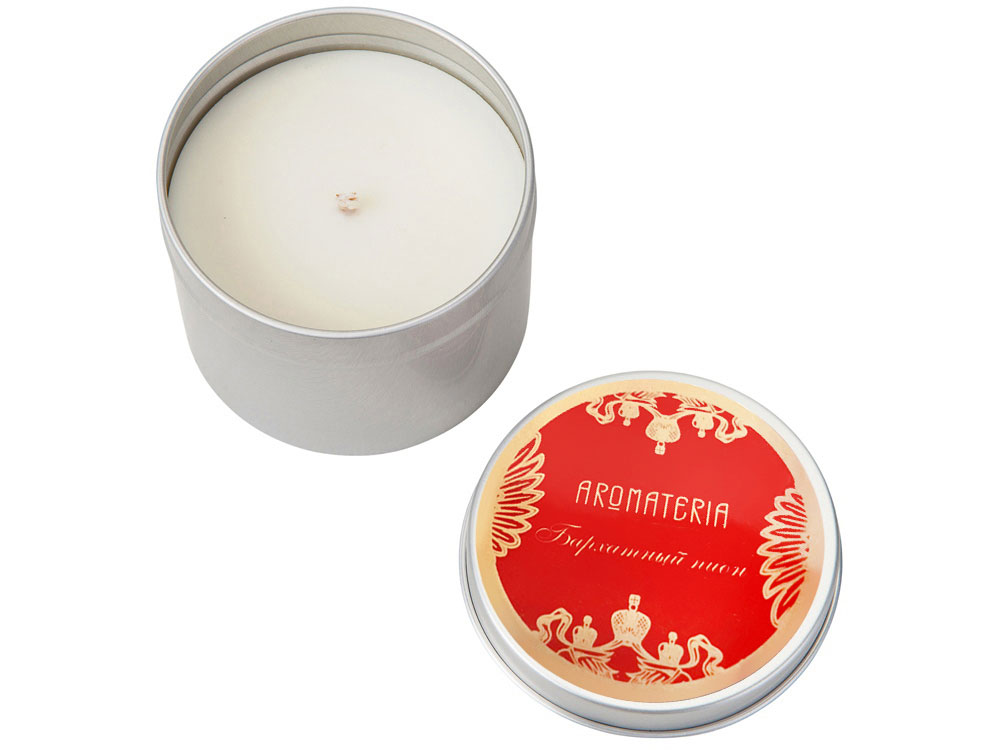 Набор: платок Кремль – Москва и свеча Бархатный пион-5