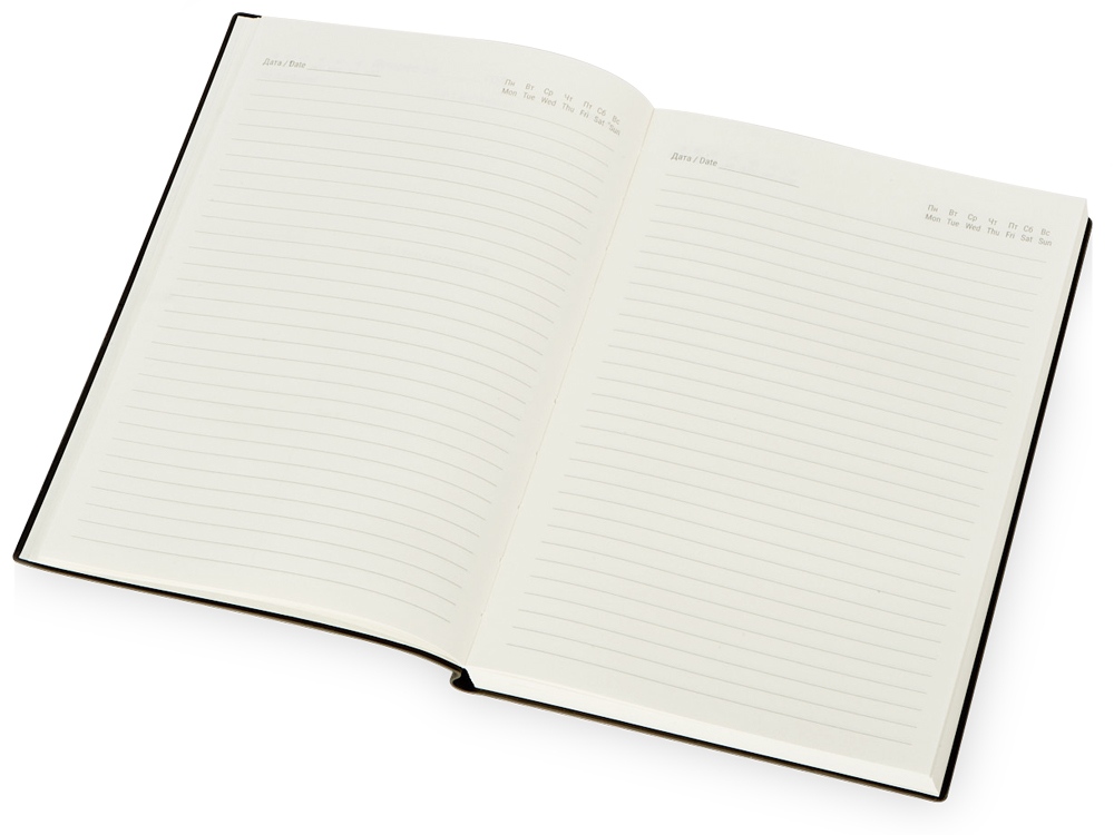 Бизнес блокнот Supreme с вставкой из софт-тача, гибкая обложка, 128 листов, серый-8