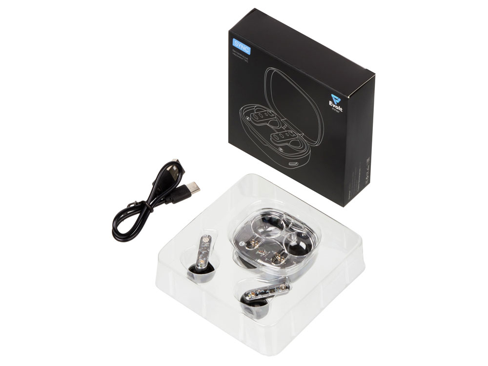 Беспроводные наушники TWS wireless Sync, черный-7