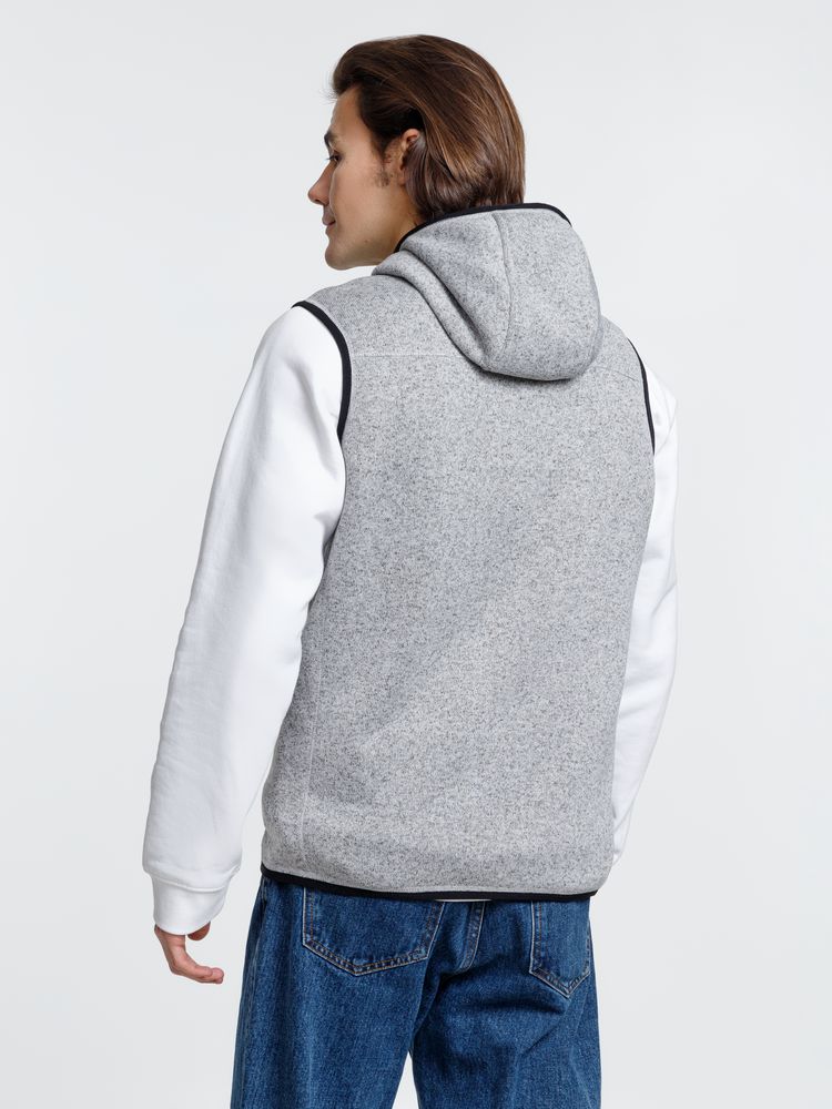 Жилет с капюшоном унисекс Gotland, серый-6