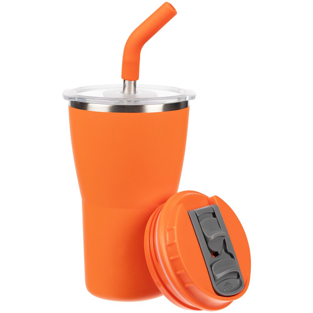 Термостакан Sapporo без логотипа, оранжевый-1