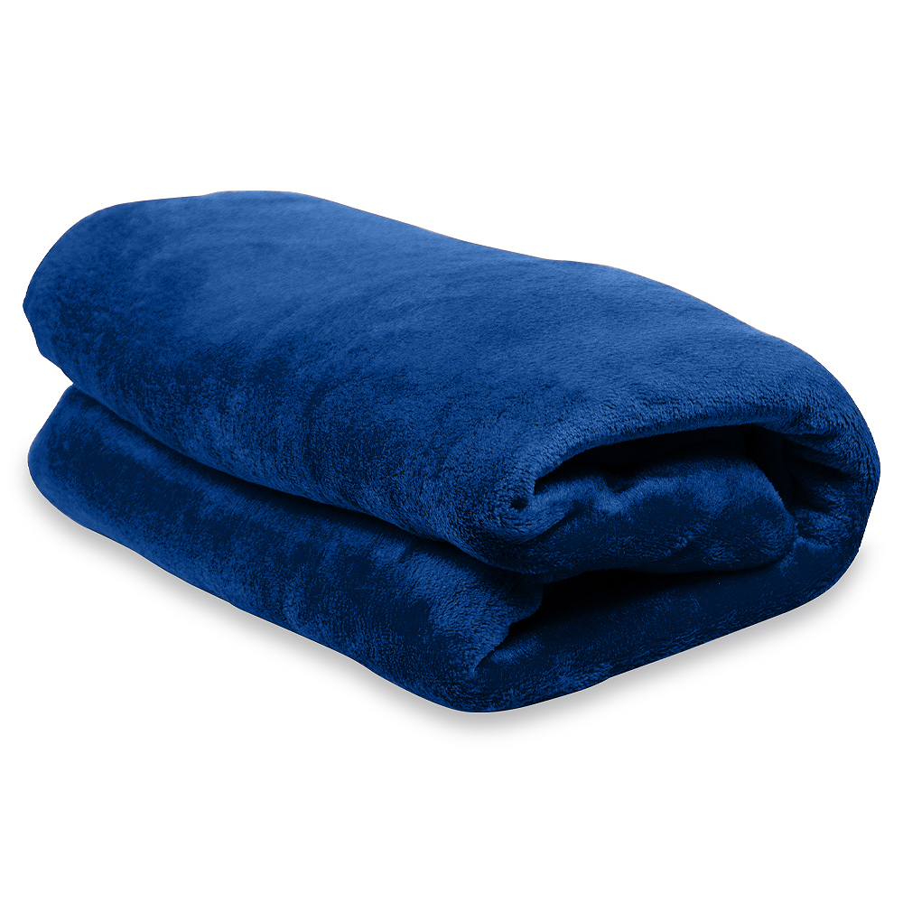 Плед флисовый SUPER SOFT COMFORT TRAVEL, Синий-2