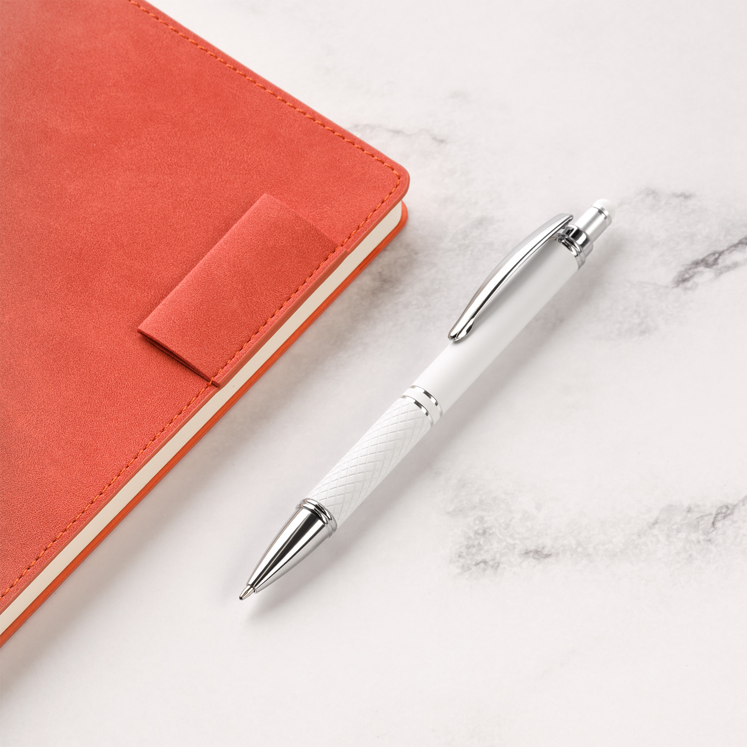 Шариковая ручка Alt, белая-5