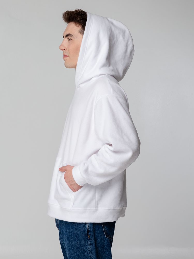 Худи флисовое унисекс Manakin, белое-7