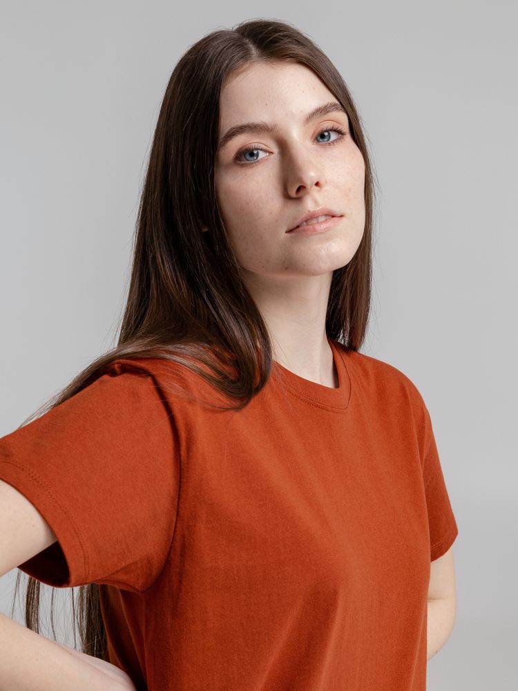 Футболка Imperial 190, коричневая (терракотовая)-8