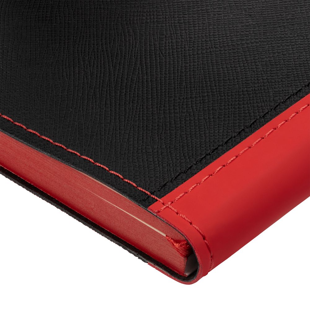 Ежедневник Nice Twice, недатированный, черный с красным-3