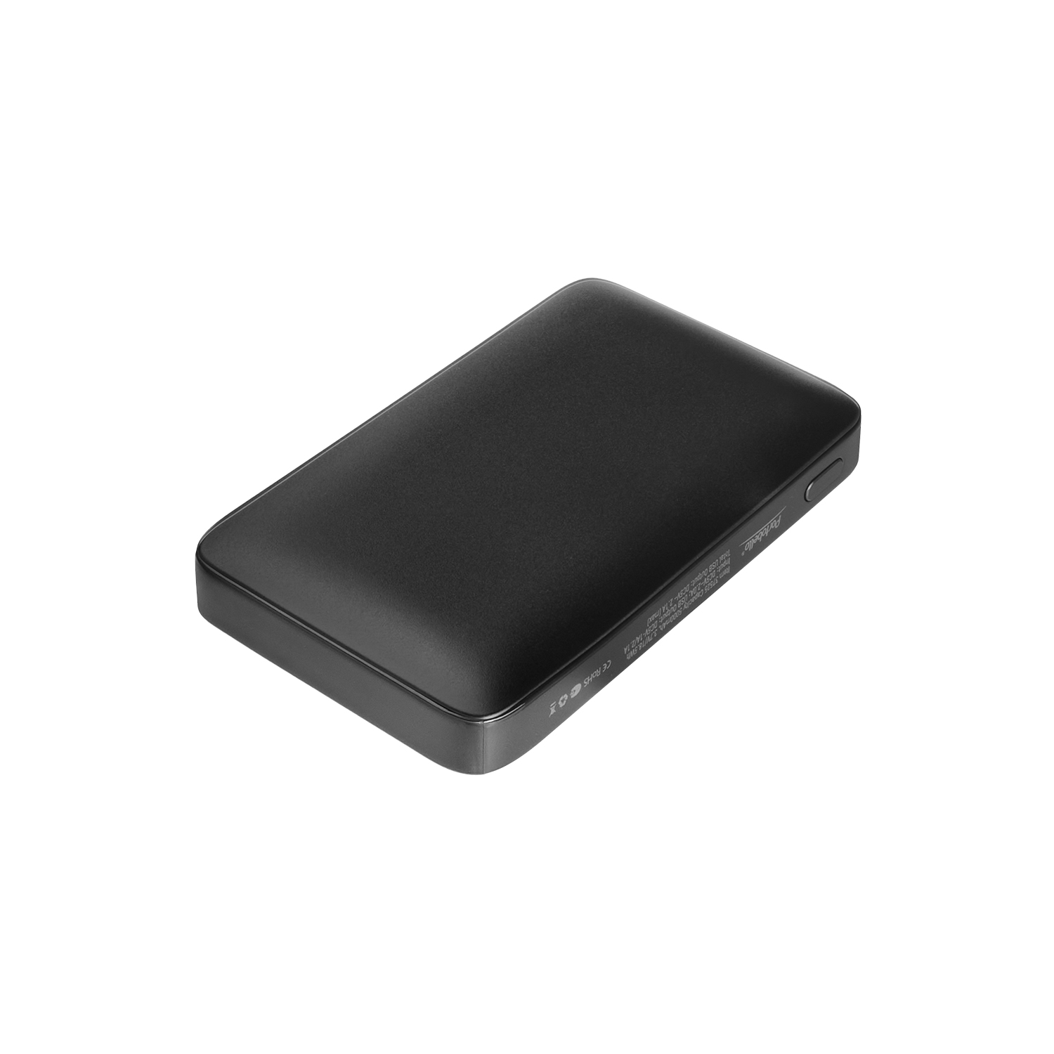 Внешний аккумулятор с цветной подсветкой Анкор Макс (Ancor Max) 5000 mAh, черный-1