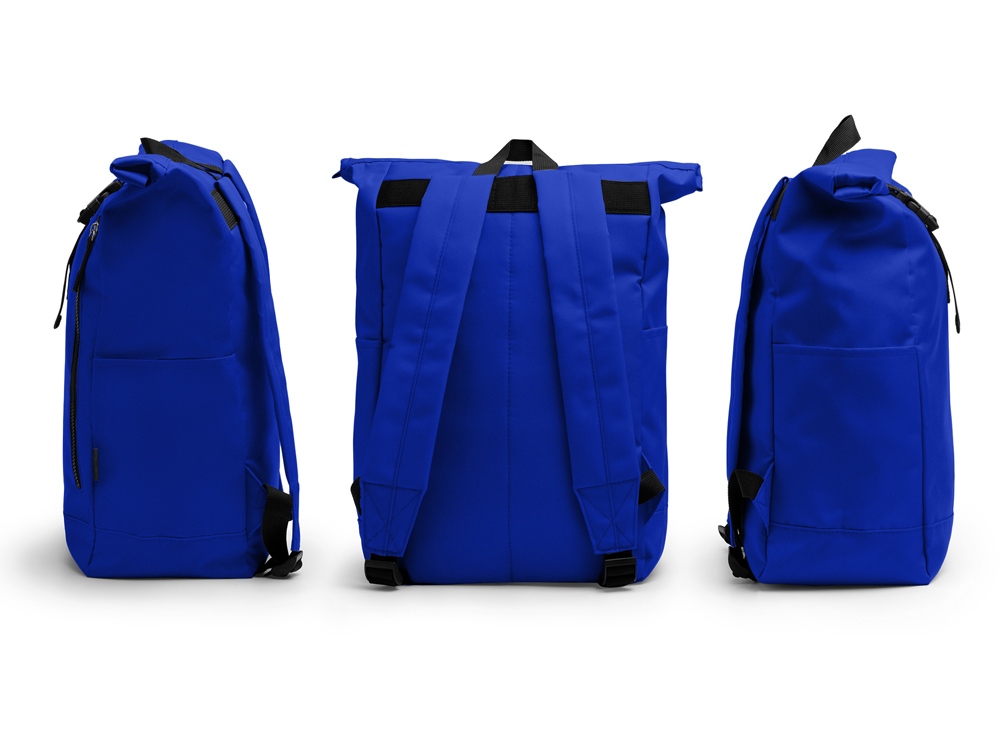 Рюкзак из RPET полиэстера DRONTE, королевский синий-4