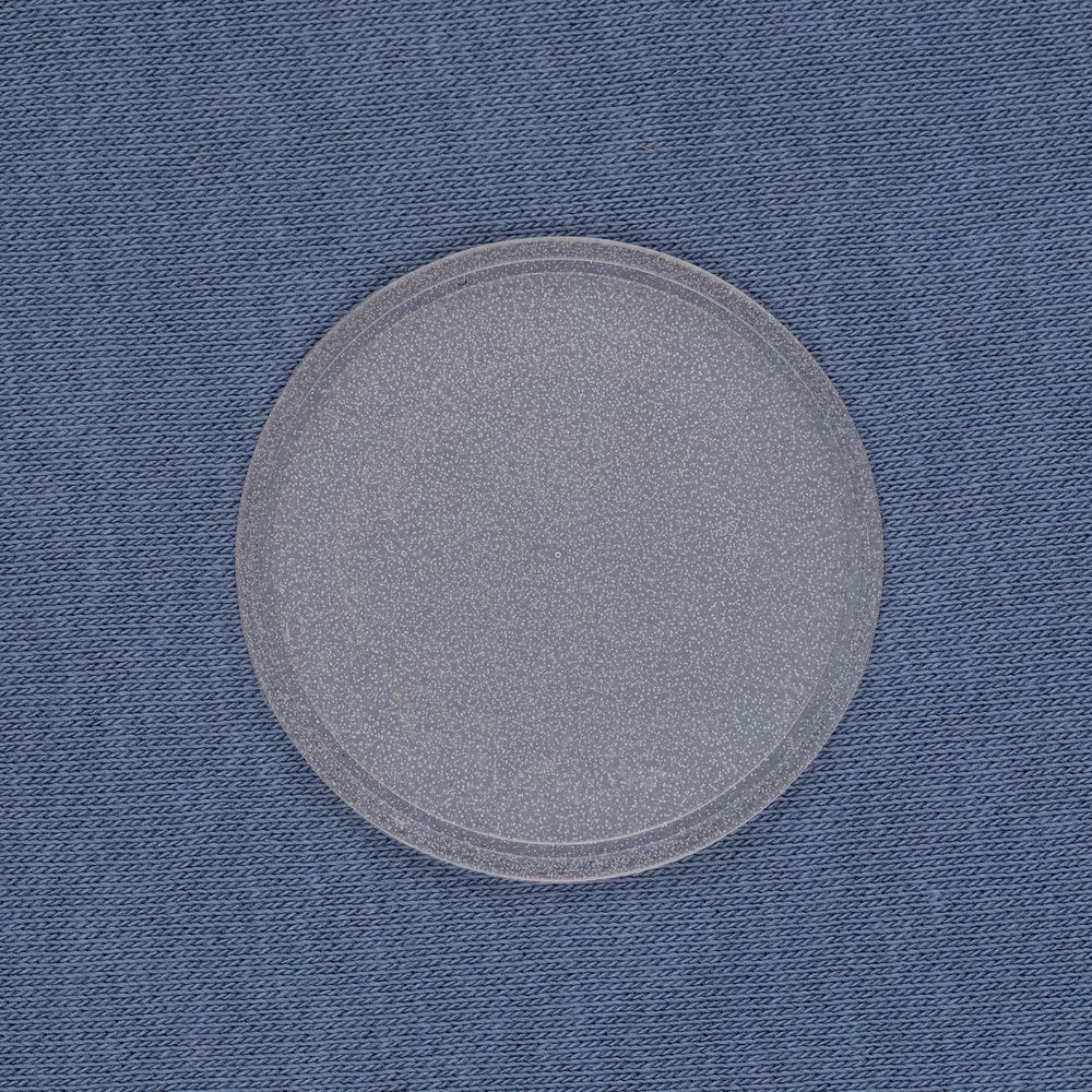 Лейбл из ПВХ Dzeta Round, L, прозрачный-3