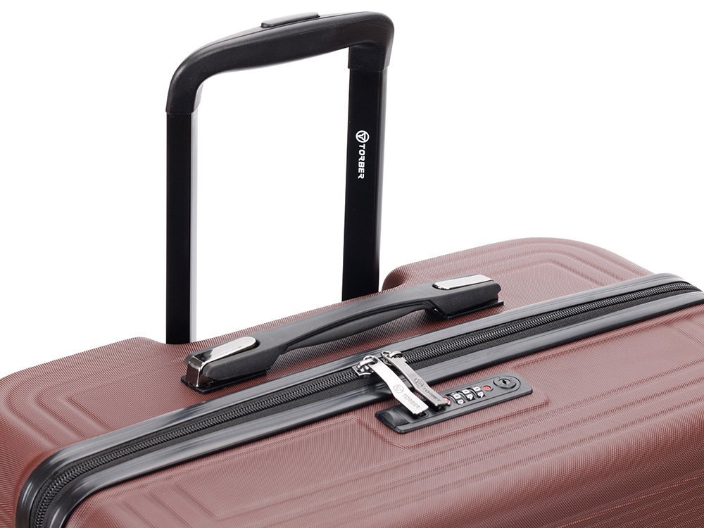 Чемодан TORBER Onego, бордовый, ABS-пластик, 69,5 х 46 х 26 см, 69 л-6