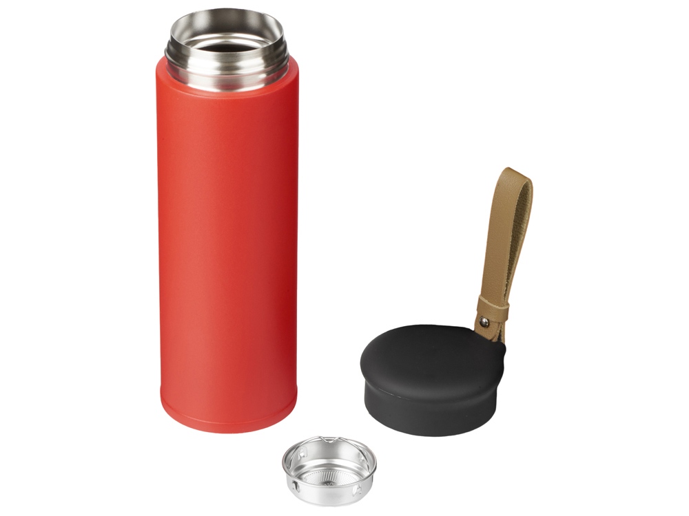 Вакуумный термос Engage, 450 мл, тубус, красный-1