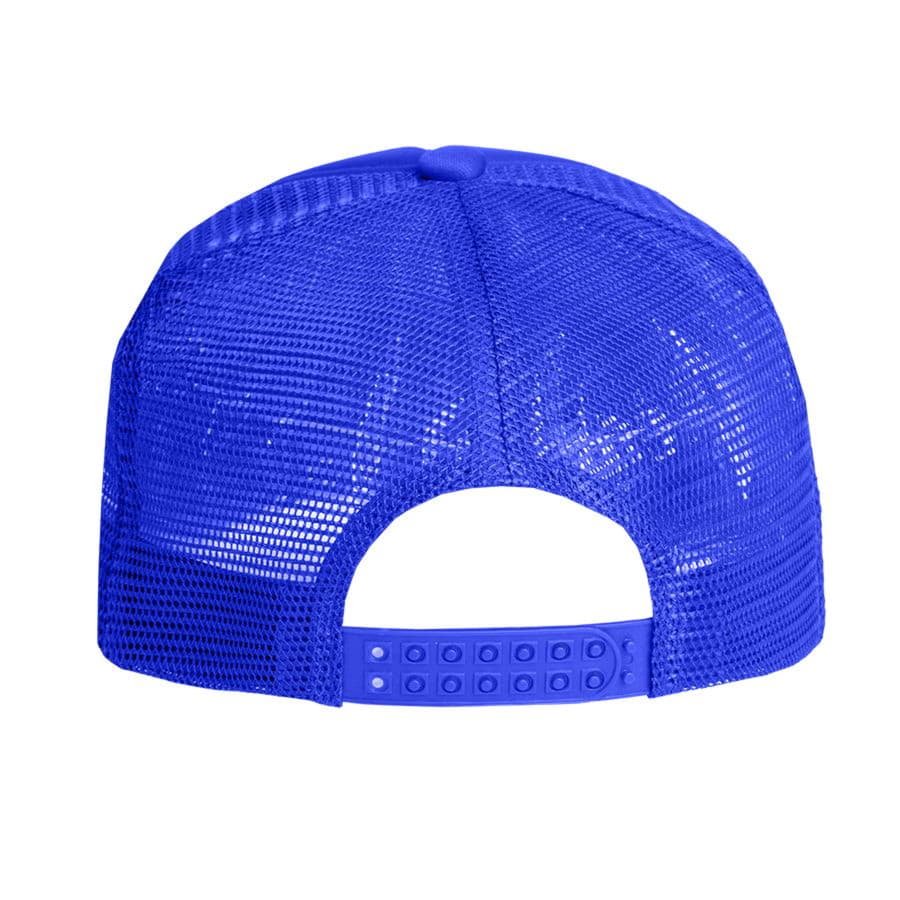 Бейсболка FLICK, 5 клиньев, пластиковая застежка, ярко-синий-2