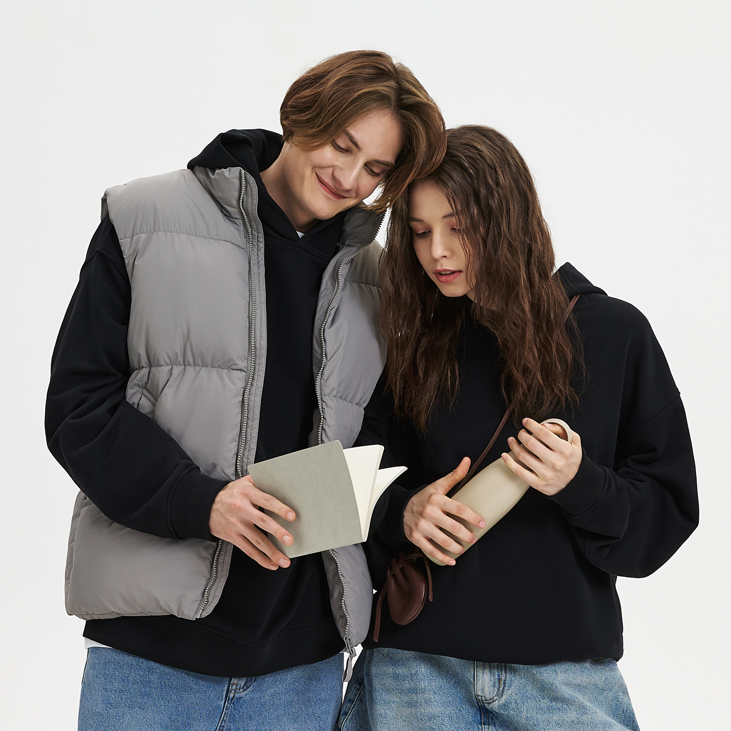 Блокнот Corsa slim, светло-серый-11