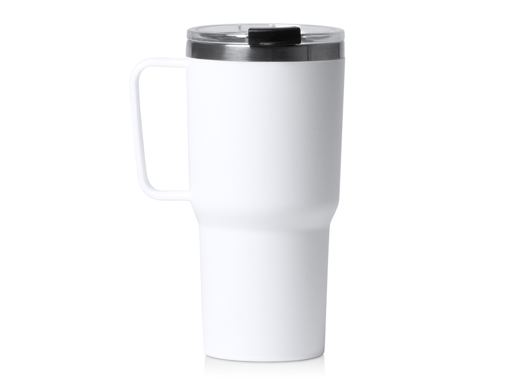 Термокружка Кенчер с двойными стенками из нержавеющей стали 304 и полипропилена, белый-0