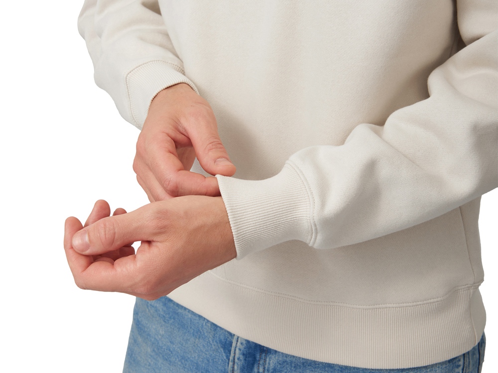 Свитшот оверсайз Paris, унисекс, бежевый-6