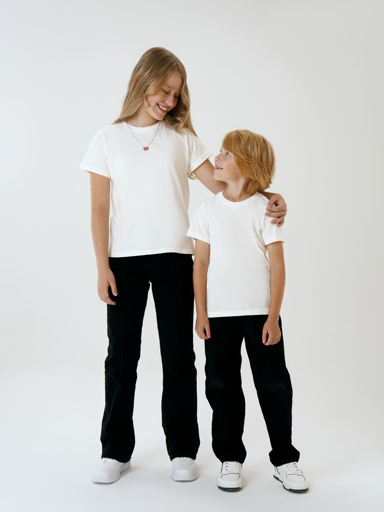 Футболка детская T-Bolka Kids, белая (теплый оттенок)-5