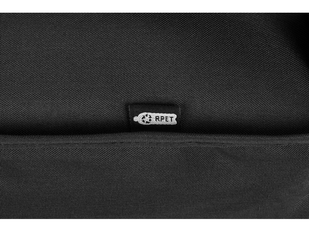 Рюкзак Rony из переработанного пластика, черный-8