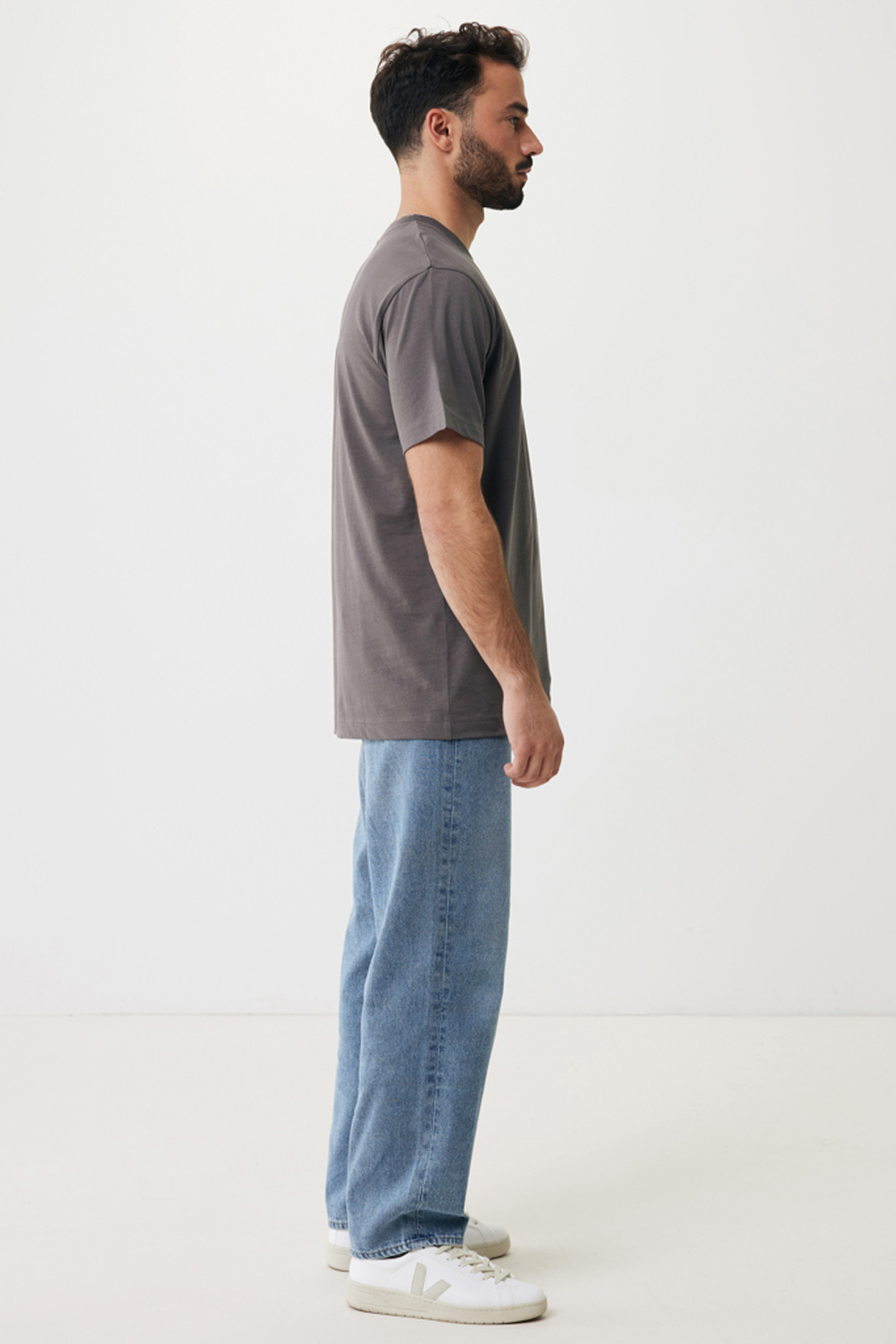 Футболка Iqoniq Kakadu из переработанного хлопка, свободный крой, унисекс, 180 г/м²-12