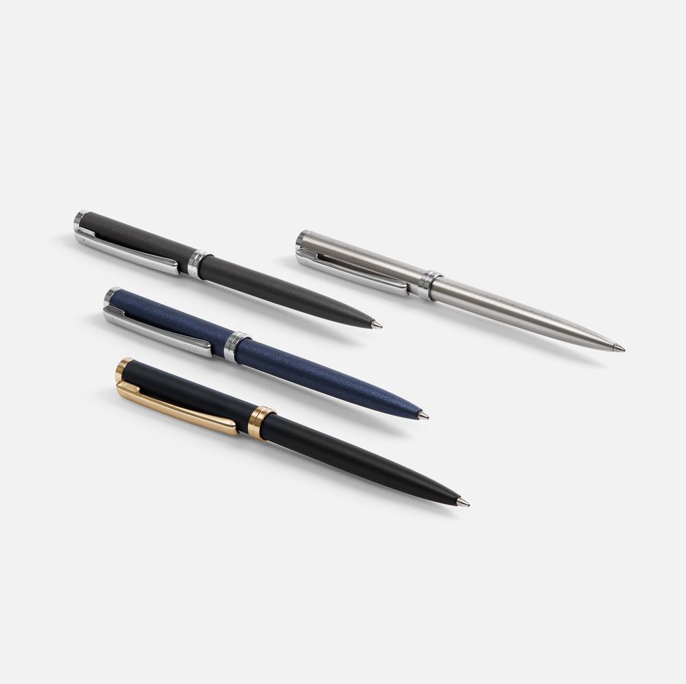 Ручка шариковая Delgado, серебристая-2