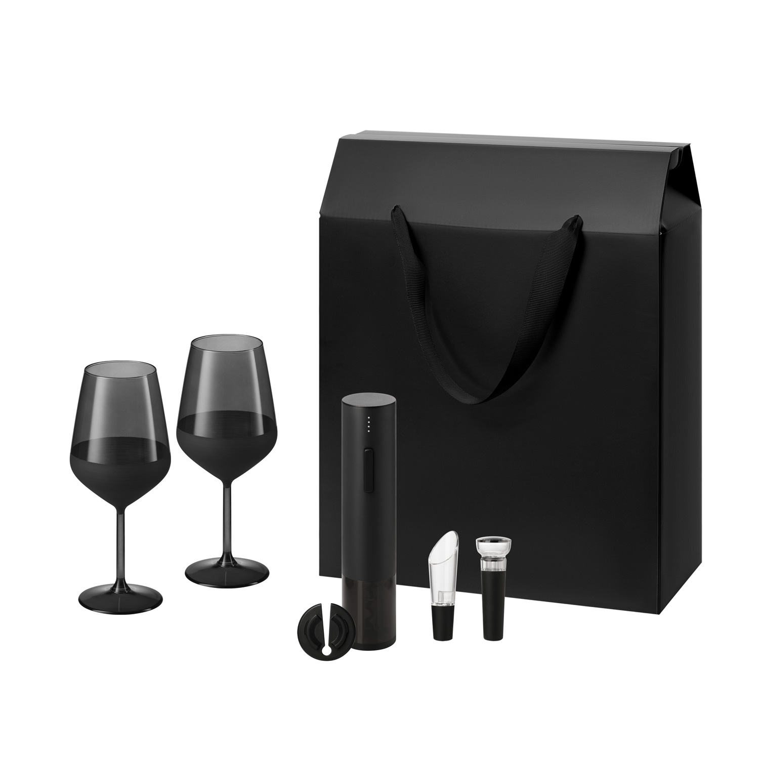 Подарочный набор Black Edition, Sacramento (2 бокала + набор для вина)-0