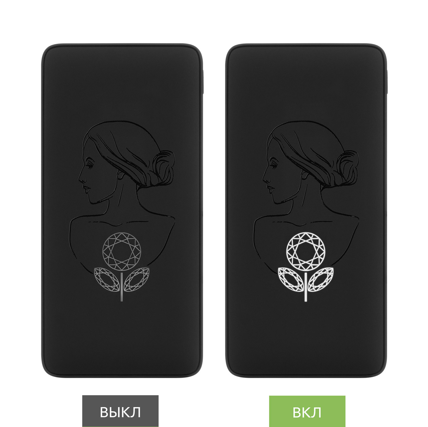 Внешний аккумулятор с подсветкой Ancor PD Plus 10000 mAh, черный-8